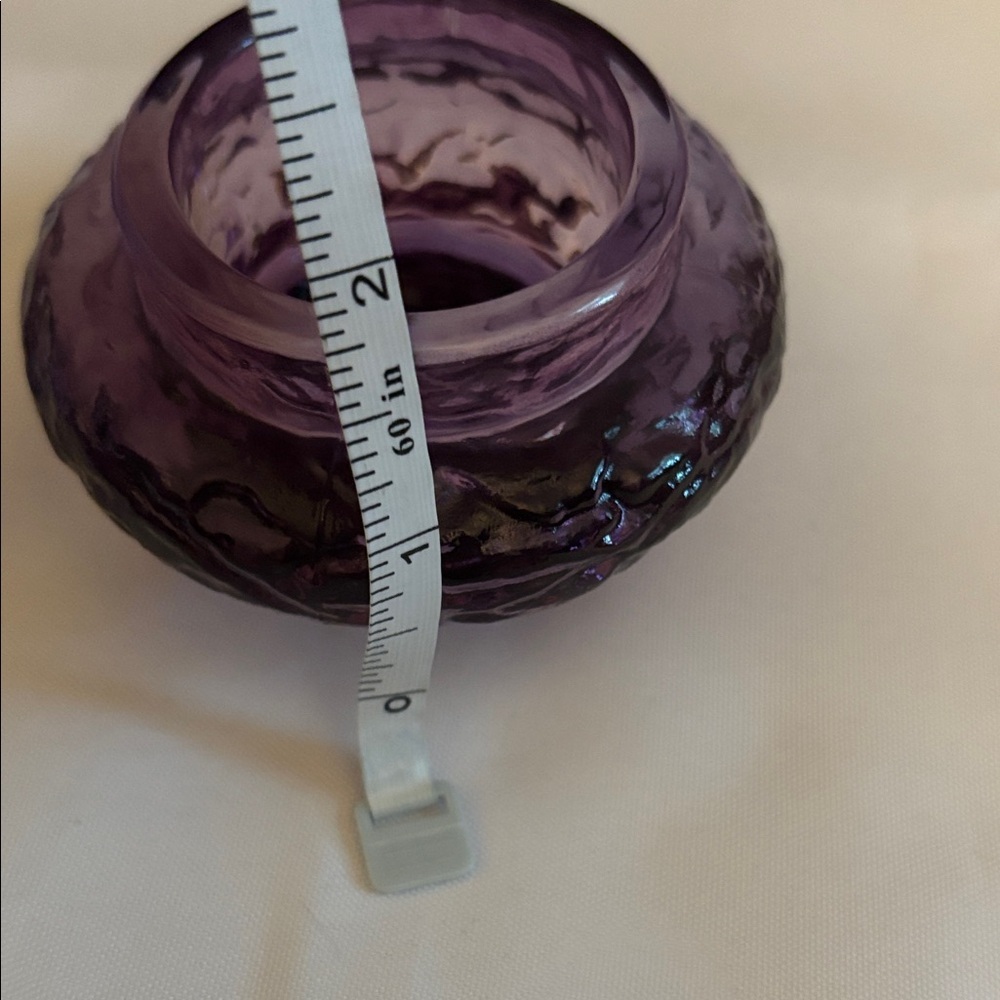 Glass Dual Sized Candle Holders Purple 6 piece NWOT - Picture 4 of 5